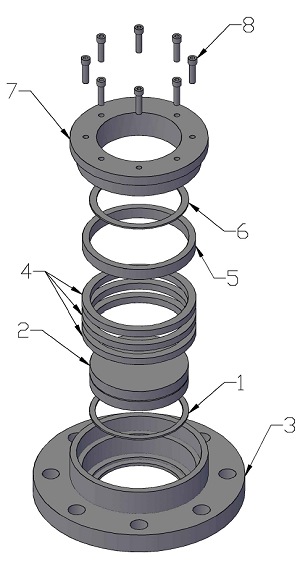 Model B Flange Sight Glass Assembly