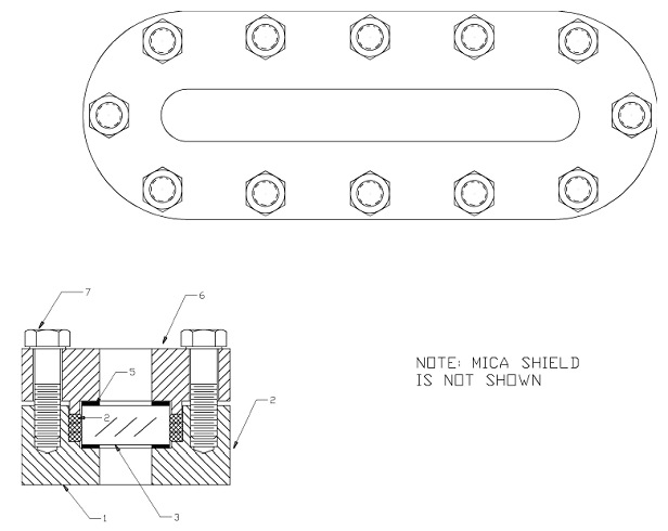 Oblong Sight Glass Assembly